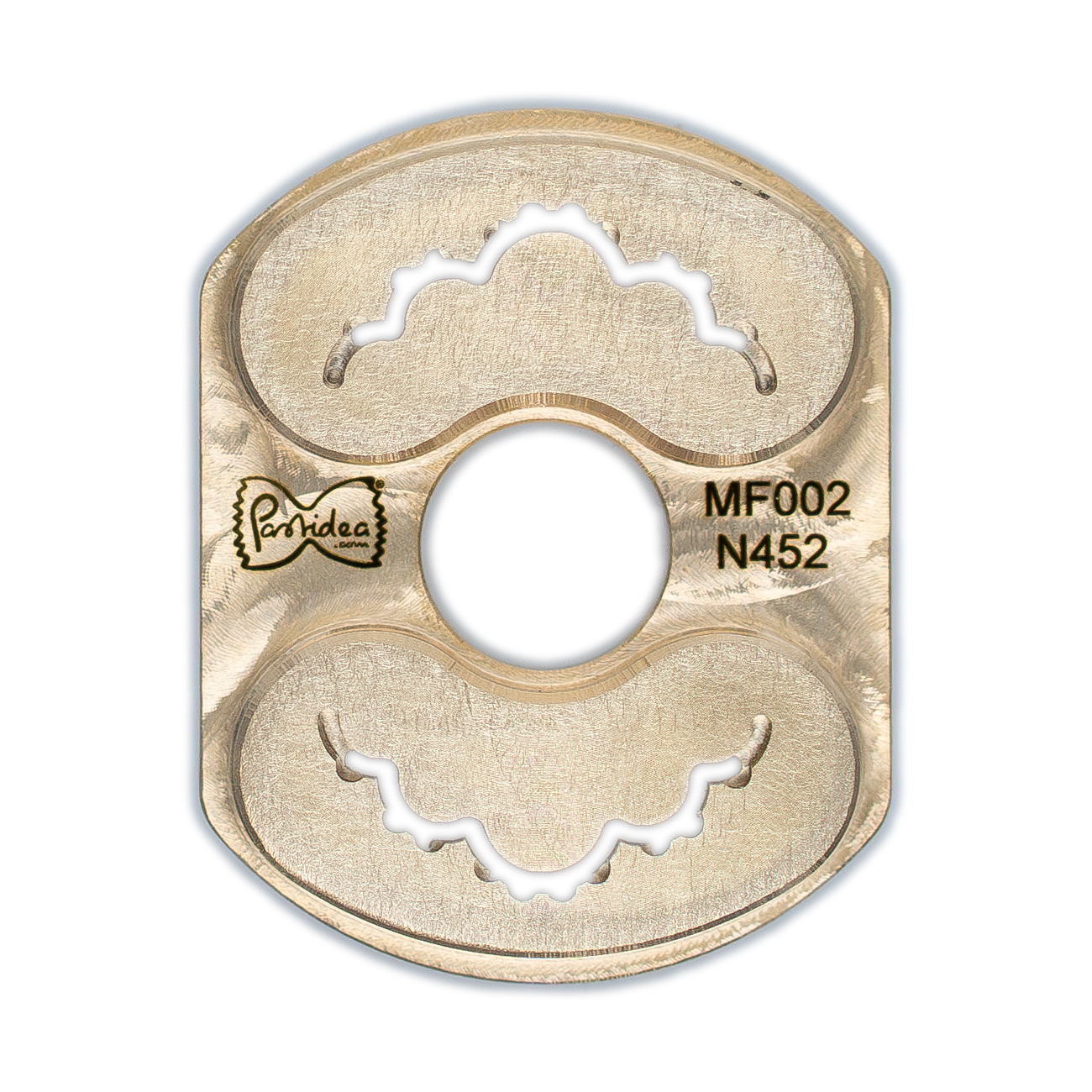Inserto para pasta (tipo 2) en bronce spaghetti quadri chitarra 2,5x2,5 mm para máquina de pasta Philips serie Avance/7000 (se requiere soporte para inserto) (copia)