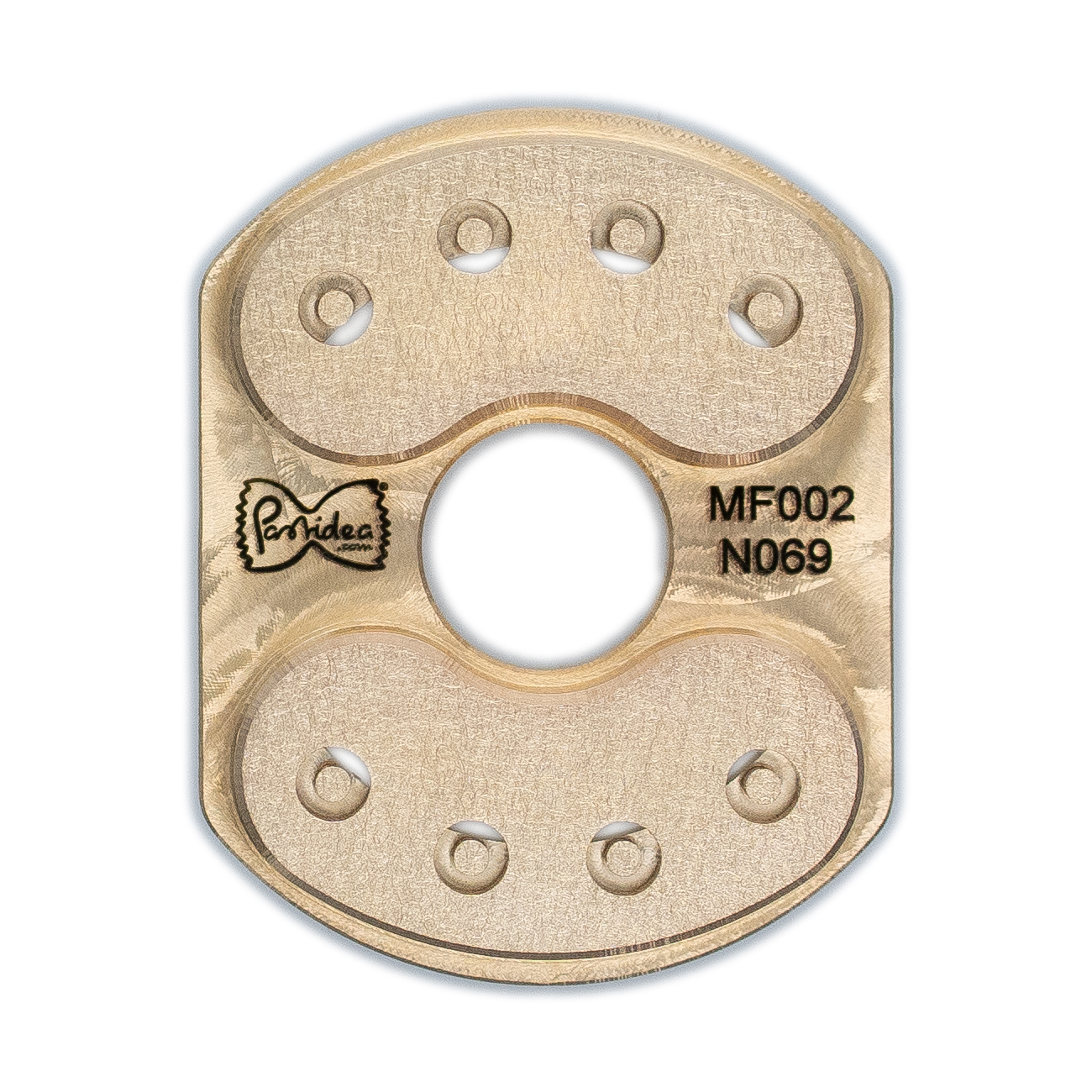 pasta einsatz (typ 2) in bronze funghi 10mm für philips pasta maker avance / 7000 series (einsatzhalter erforderlich)