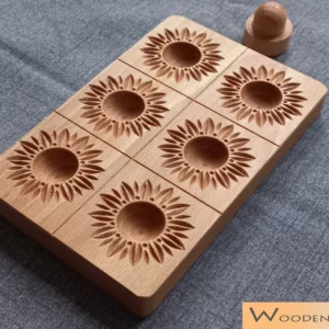 raviolibrettchen für 6 ravioli mit stössel motiv farn