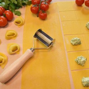 teigroller, teigschneider (glatter rand, 56 mm breite) für tortellini, farfalle