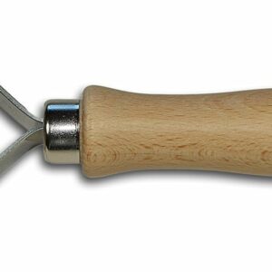 Rolling pin, dough cutter (smooth edge, 56 mm wide) for tortellini, farfalle