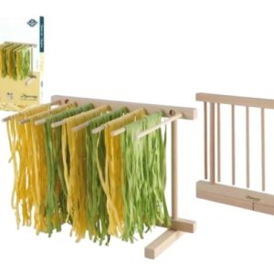 nudeltrockner aus buchenholz, 30 cm, platzsparend faltbar