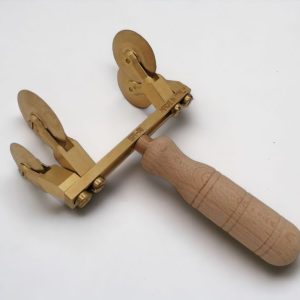 4 facher teigschneider teigrad teigrädchen teigroller, verstellbar, glatt, messing