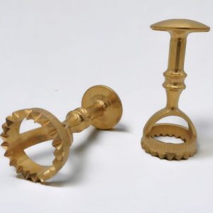 4 facher teigschneider teigrad teigrädchen teigroller, verstellbar, glatt, messing