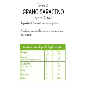 farina di grano saraceno buchweizenmehl 500g (glutenfrei, vitaminreich, und ideal für pizzoccheri)