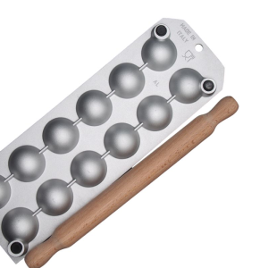 ravioliform alu 12er (rund) mit nudelholz