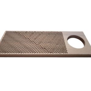 gnocchibrett aus buchenholz wellen