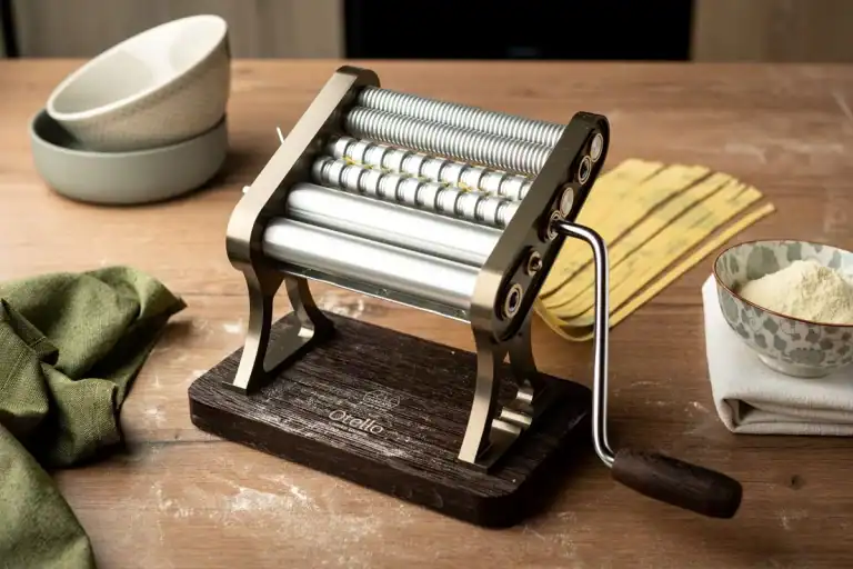limitiert: marcato nudelmaschine – otello – farbe champagner – ein echter hingucker!