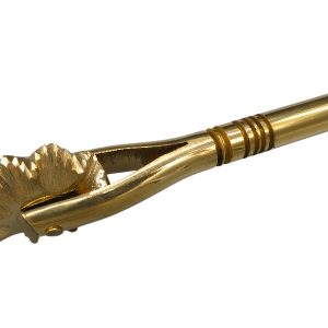 sardischer teigroller, pasta und gebäckschneider kompl. aus messing nummer 11