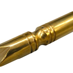 sardischer 2 seitiger teigstempel aus messing krone