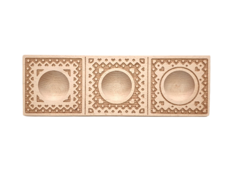 raviolibrettchen für 3 ravioli herzen