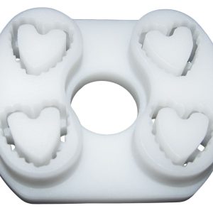 inlay pom (typ 2) herzchen gestreift einsatzhalter erforderlich