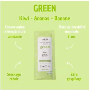 färbemittel green (kiwi, ananas, banane, spinat, dattel) 24 g, 100 % natÜrlich