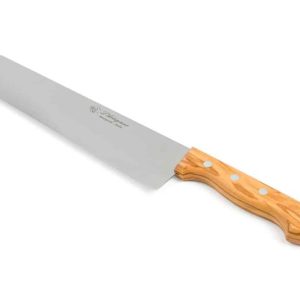 hochwertiges pastamesser mit olivenholzgriff edelstahl