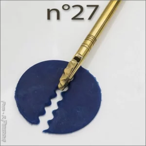 sardisches dekorrad für pasta und gebäck aus messing nr. 27