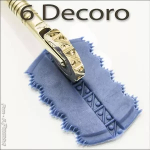 sardisches dekorrad für pasta und gebäck aus messing nr. 6
