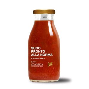 sizilianisches bio tomaten sugo alla norma 250 g vegan und glutenfrei