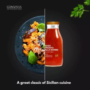 sizilianisches bio tomaten sugo alla norma 250 g vegan und glutenfrei