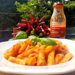 sizilianisches bio tomaten sugo all'arrabbiata 250 g vegan und glutenfrei