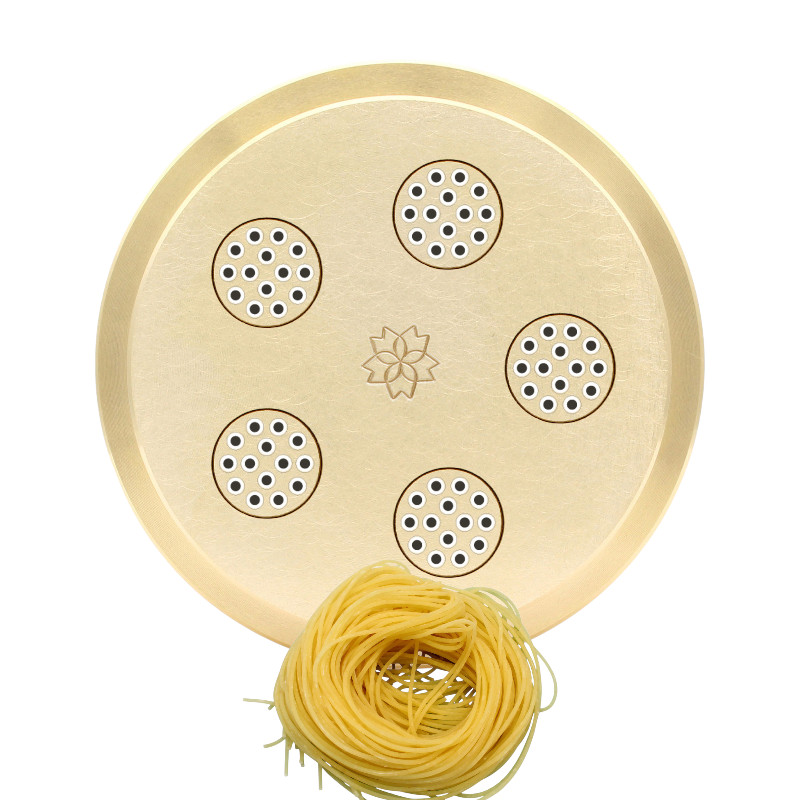 matrize messing spaghetti 1,1 mm teflon für tr70 sela la pastaia korngold avancini omegaone