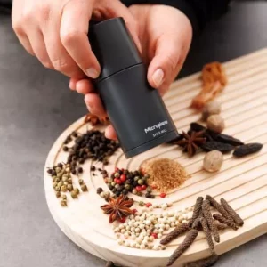 microplane profi gewürzmühle anthrazit grau