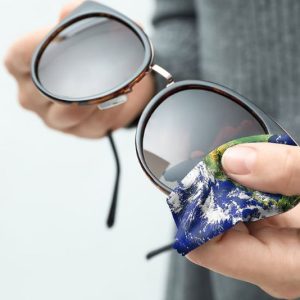 reinigungstuch, brillenputztuch planet erde