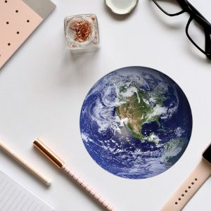 reinigungstuch, brillenputztuch planet erde