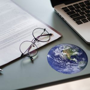 reinigungstuch, brillenputztuch planet erde