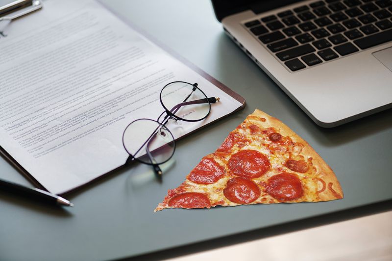 reinigungstuch, brillenputztuch pizza