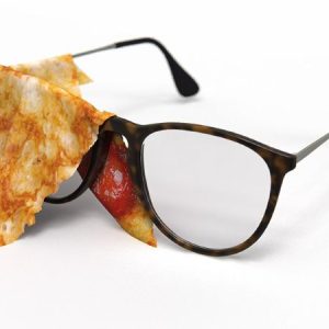 reinigungstuch, brillenputztuch pizza
