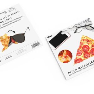 reinigungstuch, brillenputztuch pizza