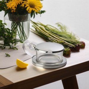 parmesanreibe mit integrierter holzschublade