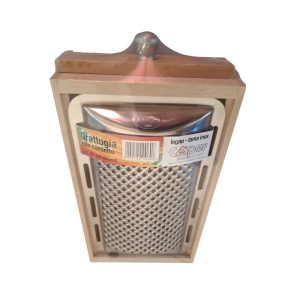 parmesanreibe mit integrierter holzschublade