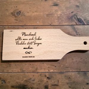 gnocchibrettchen "nudeln statt sorgen" sonderedition