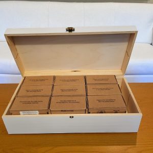 holzbox weiß für 22 matrizen philips pastamaker avance/7000er ohne trennsteg