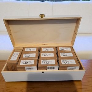 holzbox weiß für 22 matrizen philips pastamaker avance/7000er ohne trennsteg