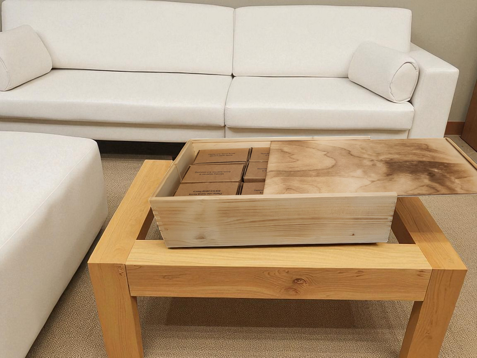 holzbox weiß für 22 matrizen philips pastamaker avance/7000er ohne trennsteg
