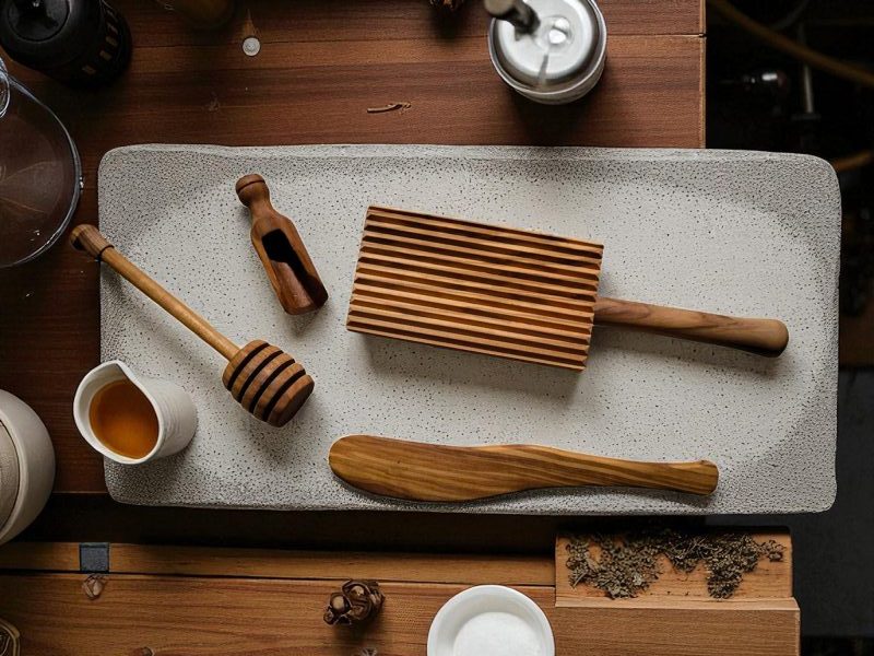 buttermesser olivenholz 18 cm