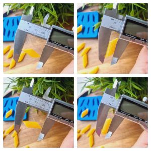 silikonform nr. 4 penne 9 formstücke