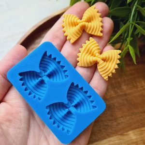 silikonform nr. 6 schmetterling / farfalle gerillt 2 formstücke