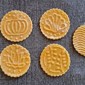 corzetti set 2 mit vier motiven z.b. kürbis, lotusblume