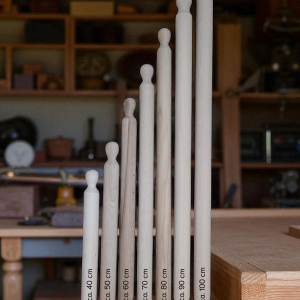 nudelholz / teigrolle / mattarello mit zwei griffen länge 100 cm