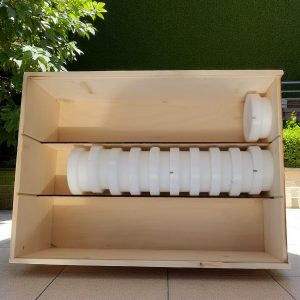 holzbox weiß für 22 matrizen philips pastamaker avance/7000er ohne trennsteg