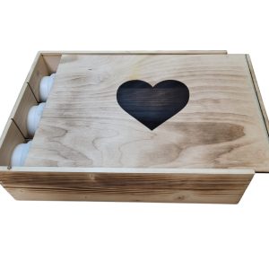 holzbox herz geflammt für 33 matrizen philips pastamaker avance/7000er mit trennsteg