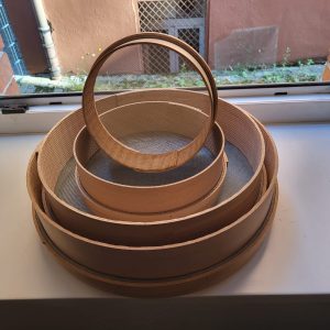 küchen /mehl/ feinsieb rund, du.40 holz m. metallgitter