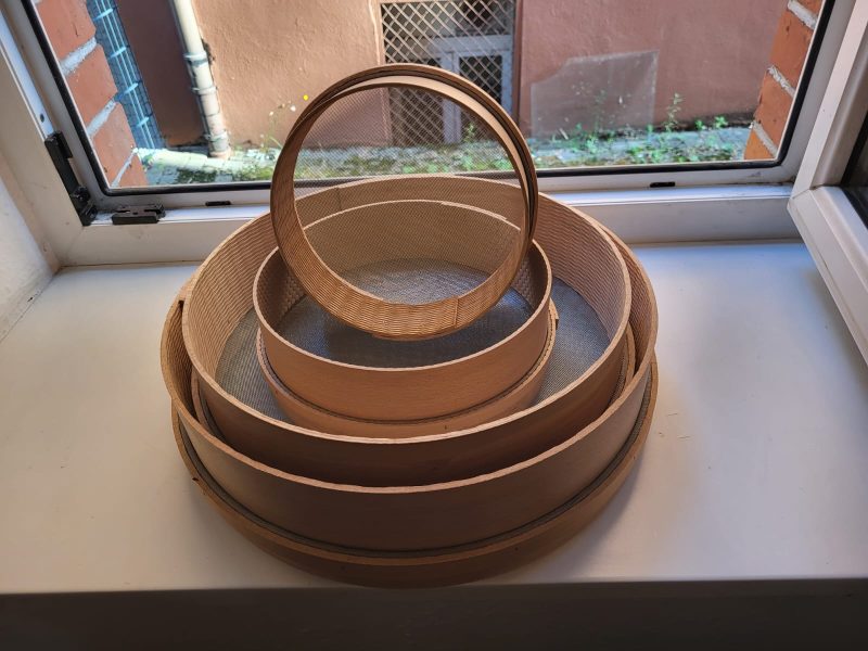 küchen /mehl/ feinsieb rund, du.40 holz m. metallgitter