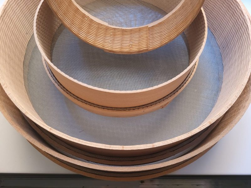 küchen /mehl/ feinsieb rund, du.40 holz m. metallgitter