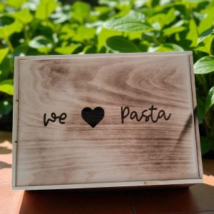 holzbox weiß für 22 matrizen philips pastamaker avance/7000er ohne trennsteg