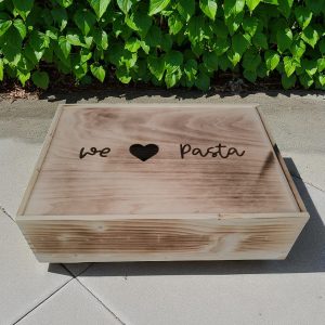 holzbox weiß für 22 matrizen philips pastamaker avance/7000er ohne trennsteg