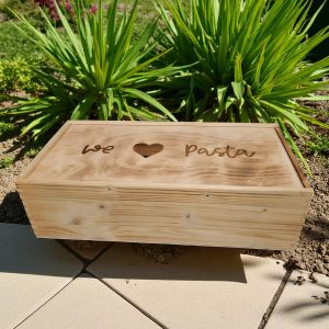 holzbox weiß für 22 matrizen philips pastamaker avance/7000er ohne trennsteg